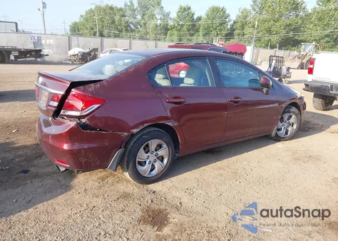 2013 Honda Civic Lx z USA, uszkodzony, nr VIN 19XFB2F51DE007975
